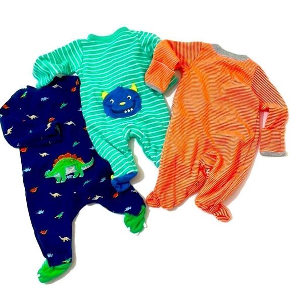 Carters Footie Pajamas- NB - Picture 2 of 3